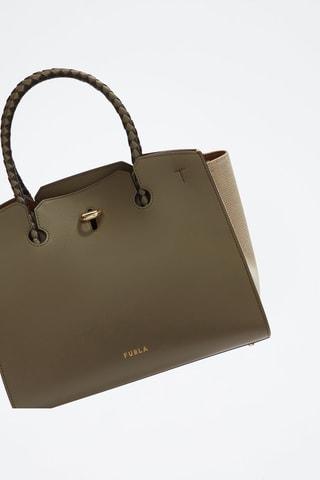 Sac à main en cuir Furla Genesi - Kaki