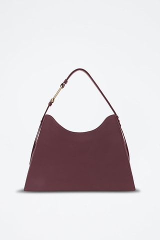 Sac porté épaule en cuir Furla Nuvola - Bordeaux