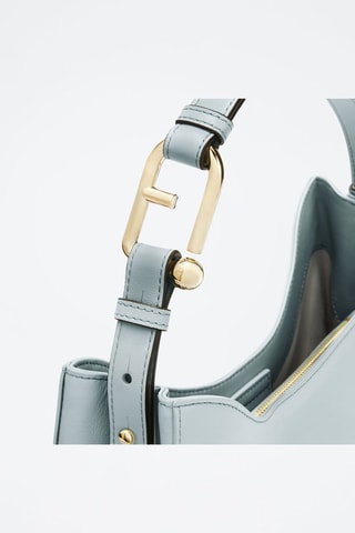 Sac porté épaule en cuir Furla Nuvola - Ciel
