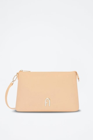 Sac bandoulière en cuir Furla Diamante - Beige