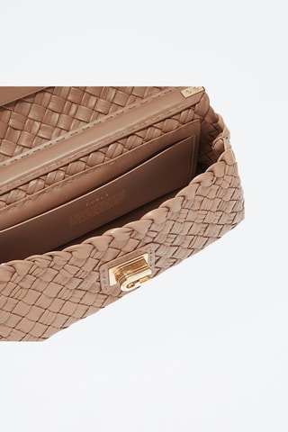 Sac bandoulière en cuir de mouton Furla Gerla - Marron