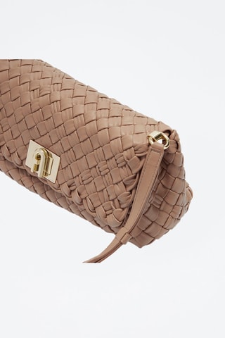 Sac bandoulière en cuir de mouton Furla Gerla - Marron