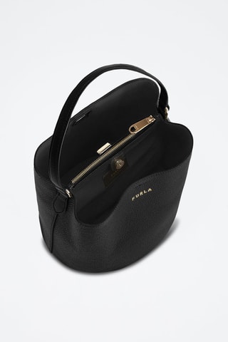 Sac seau en cuir de veau - Noir