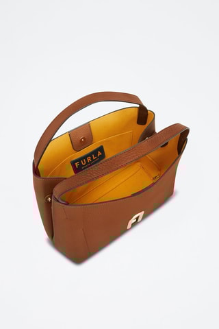 Sac à main en cuir de veau - Camel