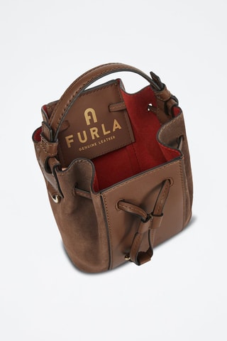 Sac seau en cuir - Marron