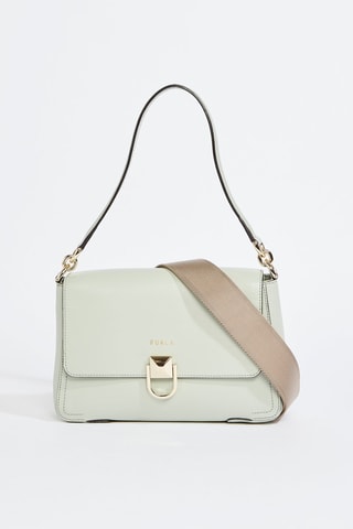 Sac porté épaule en cuir de veau - Vert d’eau