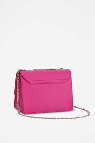 Sac bandoulière en cuir de veau - Fuchsia