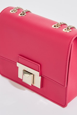 Sac bandoulière en cuir de veau - Rouge brique