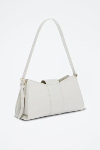 Sac porté épaule en cuir de veau - Blanc
