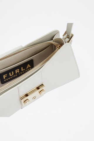 Sac porté épaule en cuir de veau - Blanc