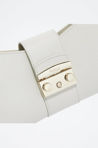 Sac porté épaule en cuir de veau - Blanc