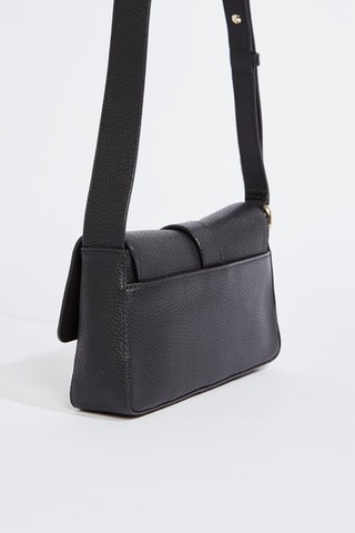 Sac bandoulière en cuir de veau - Noir