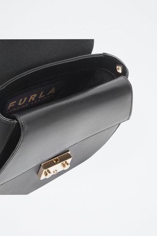 Sac bandoulière en cuir de veau - Noir