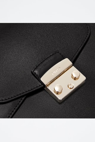 Sac bandoulière en cuir de veau - Noir