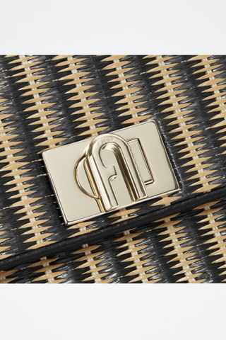 Sac bandoulière en cuir de veau - Noir