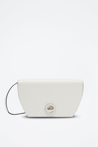 Sac bandoulière en cuir de veau - Blanc
