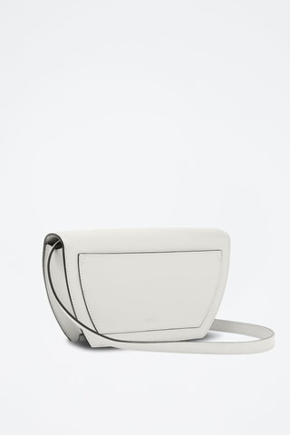 Sac bandoulière en cuir de veau - Blanc