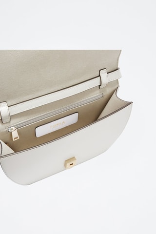 Sac bandoulière en cuir de veau - Blanc