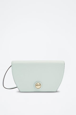 Sac bandoulière en cuir de veau - Vert d’eau