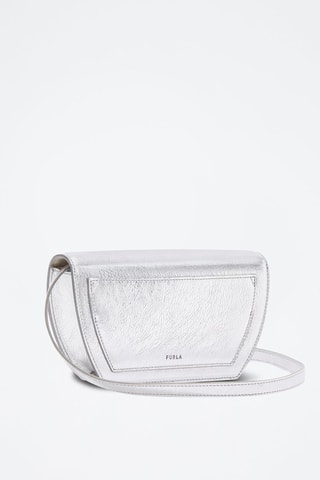 Sac bandoulière en cuir de veau - Argenté