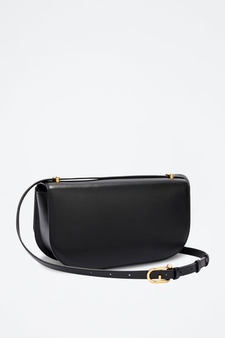 Sac bandoulière en cuir - Noir