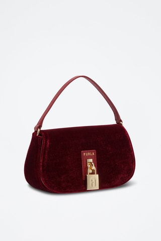 Sac à main en velours - Bordeaux