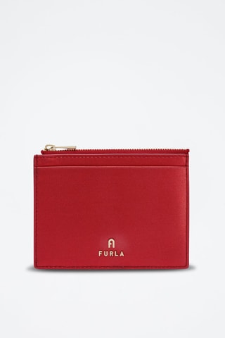 Porte-cartes en cuir de veau - Rouge