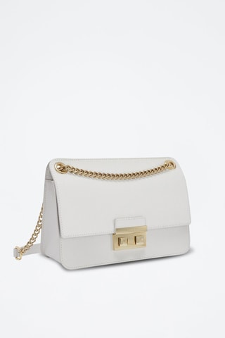 Sac bandoulière en cuir Bella - Blanc