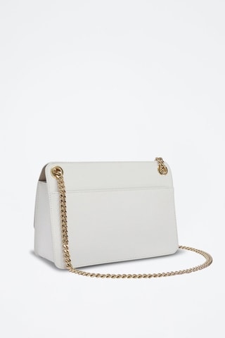 Sac bandoulière en cuir Bella - Blanc