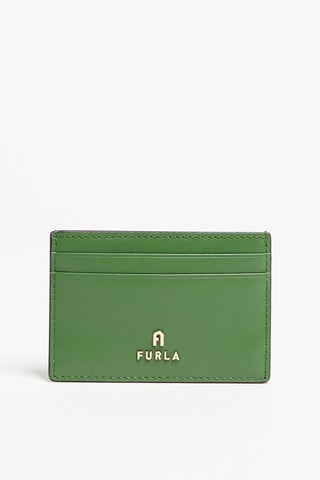 Porte-cartes en cuir Camelia - Vert