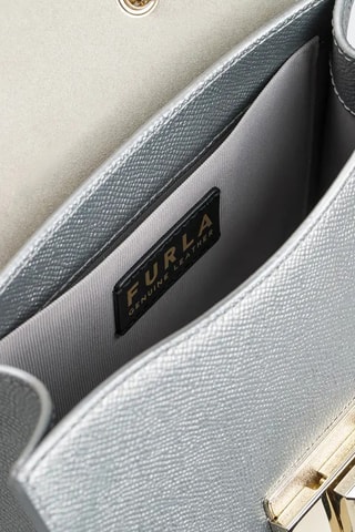 Sac bandoulière en cuir de veau Venere - Argenté