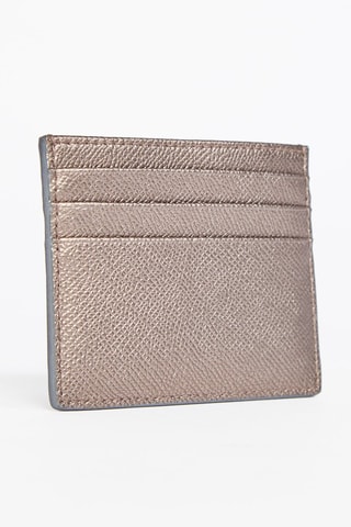 Porte-cartes en cuir Classic - Rose