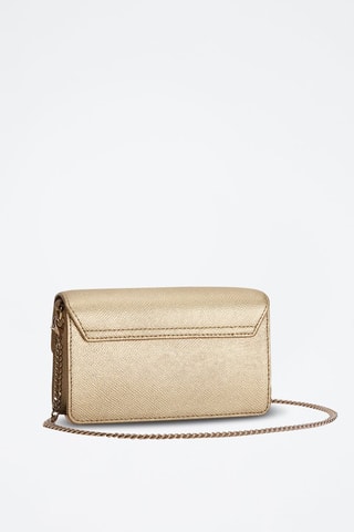 Sac bandoulière en cuir de veau Venere - Doré