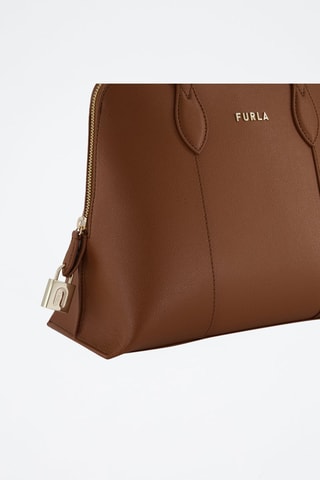 Sac à main en cuir de veau Vittoria - Marron