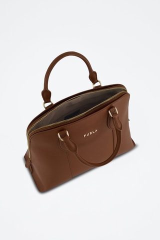 Sac à main en cuir de veau Vittoria - Marron