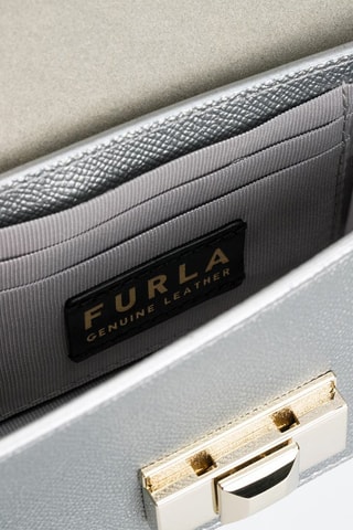 Sac bandoulière en cuir de veau Venere - Argenté