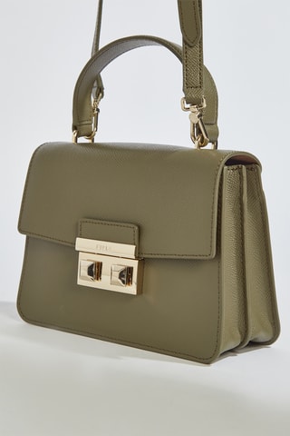 Sac à main en cuir Bella Mini - Kaki