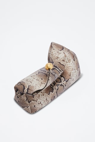 Pochette en cuir Sfera Soft - Taille M - Beige
