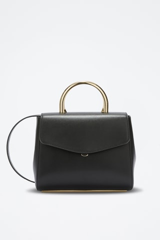 Sac à main en cuir Meridiana Mini - Noir