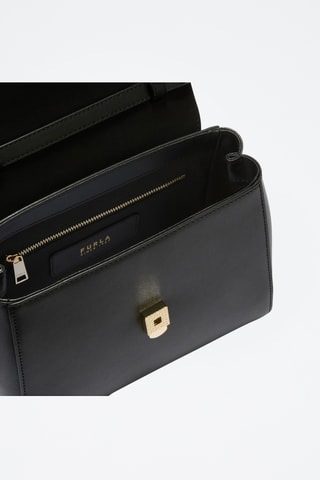 Sac à main en cuir Meridiana Mini - Noir