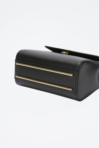 Sac à main en cuir Meridiana Mini - Noir