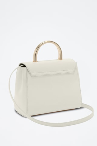 Sac à main en cuir Meridiana Mini - Ecru