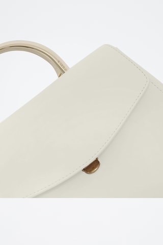 Sac à main en cuir Meridiana Mini - Ecru