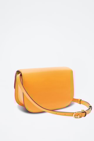 Sac bandoulière en cuir Sfera Mini - Orange