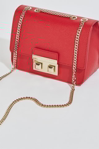 Sac bandoulière en cuir Bella Mini - Rouge