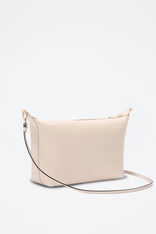 Sac bandoulière en cuir Nuvola Mini - Rose pâle