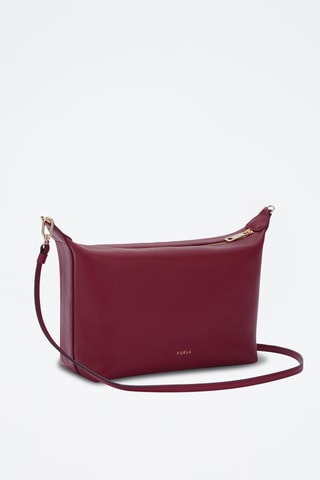 Sac bandoulière en cuir Nuvola Mini - Bordeaux