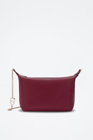 Sac bandoulière en cuir Nuvola Mini - Bordeaux