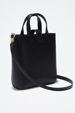 Cabas en cuir Artemis Mini - Noir