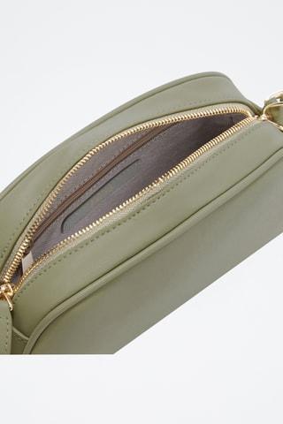 Sac bandoulière en cuir Goccia - Taille S - Vert sauge